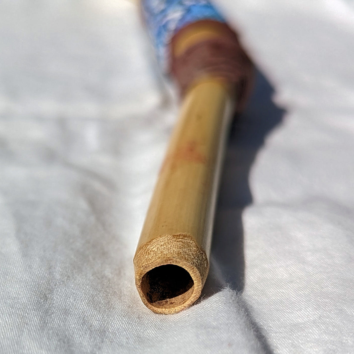 
Huni Kuin Beaded Bone Tepi Applicator Sacred Snuff
