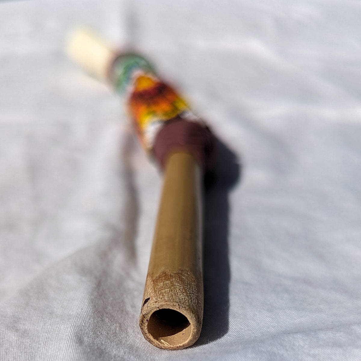 
Huni Kuin Beaded Bone Tepi Applicator Sacred Snuff
