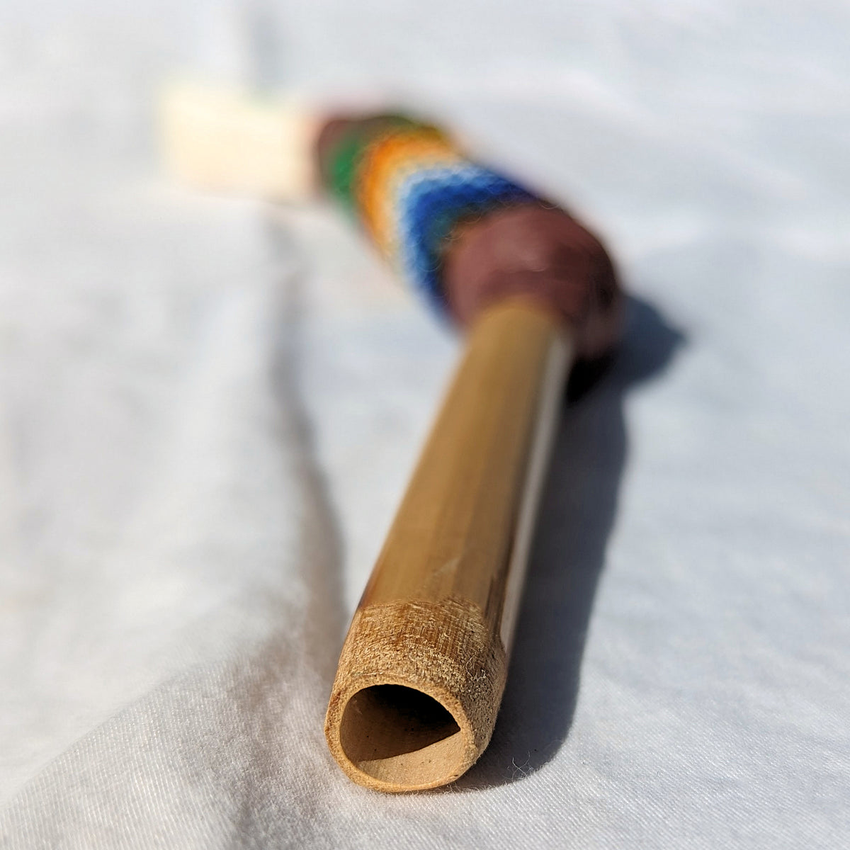 
Huni Kuin Beaded Bone Tepi Applicator Sacred Snuff