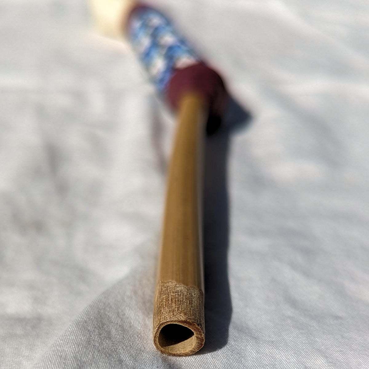 
Huni Kuin Beaded Bone Tepi Applicator Sacred Snuff